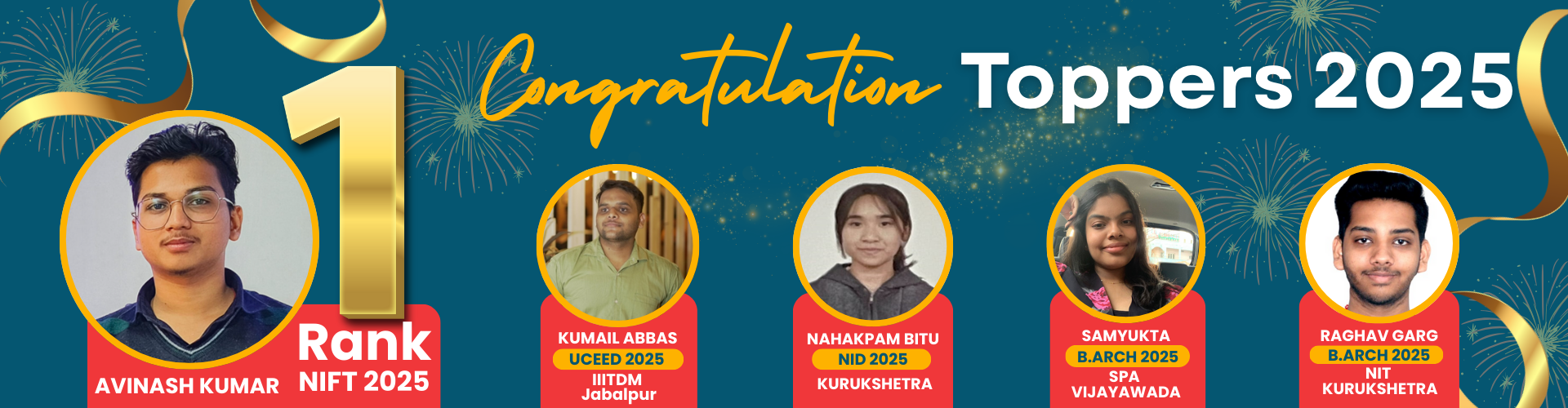 Congratulation Toppers 2025
